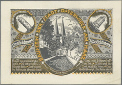 Osterwieck am Harz, 1 Goldmark o.D., Leder, G.364, I-  Automatically ...