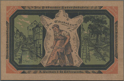 Pößneck, 5 Millionen Mark 11.8.1923, Leder, G. 450, I  ...