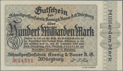 Würzburg, Schnellpressenfabrik Koenig und Bauer AG, 100 Milliarden ...