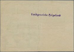 Helgoland, Landgemeinde, 100 Tsd. Mark 24.8.1923, 50 und 100 Mrd. ...