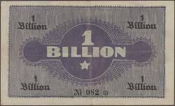 Freudenstadt, Handels- und Industrie-Vereinigung, 1 Billion Mark, 16 ...