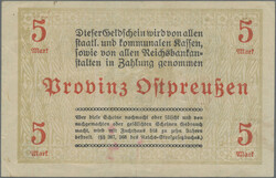Provinz Ostpreußen, Prov. Verband Ostpreußen, 5 Mio. Mark auf 5 ...