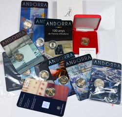 Sammlung 10 x 2 Euro Gedenkmünzen 2014 - 2019. Dabei noch 2 Euro ...