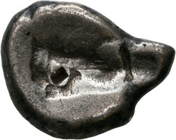 AR-Siglos, 375-300 v.Chr., 5,03 g, König mit Dolch // Incusum; Mitch ...