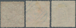 1878/83, large dragon 3 Ca. vermilion (2, one 3mm tear) resp. dark ...