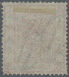 1878, large dragon thin paper 3 Ca. red, canc. blue seal Peking ...