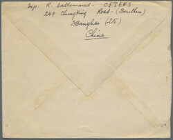 1948, gold yuan, $1/40 C. (pair) and $5/$2 (6) tied "SHANGHAI 20.12 ...