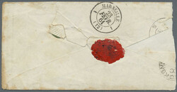 1861, Switzerland to Shanghai, incoming cover from Neuchatel, franked ...