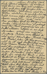 1906, Swiss Postal Stationery 5 C. with 5 C. tied to "BERN" to ...