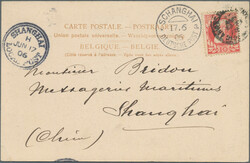 1906, incoming ppc from Antwerp/Belgium to Shanghai with arrival ...