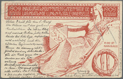 1909, Swiss Postal Stationery 10 C. canc. "SAANEN" postmark to ...