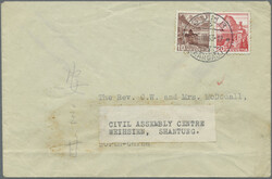 1943, Weihsien Civilian Internee Camp: cover from Switzerland "SUHR ...