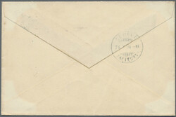 France, 1894, ovpt. "Chine" on type sage, three covers at 25 C. rate ...