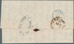 1854, entire letter written at "Canton Juli 19 1854" to Cadiz, ...