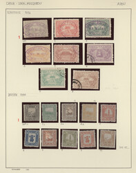 1893/97, Amoy-Wuhu, mint and used collection on self-made pages, inc. ...