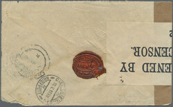 1919. Registered envelope (corner-/opening faults) to Switzerland ...