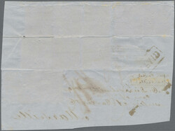 1854 Ten singles of 4a. blue & red from 1st resp. 2nd printing, all ...