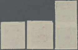 1948-49 Kishangar 1a. brown-lilac vertical tête-bêche pair imperf. ...