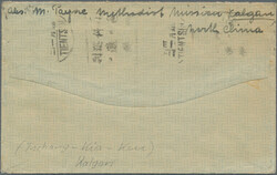 1940, 50 C. black ovpt. tied "Kalgan 30.10.29" to small envelope via ...