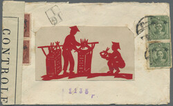 1943 (ca.), Envelope addressed to Switzerland written from Tangshan ...