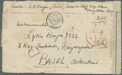 1943 (ca.), Envelope addressed to Switzerland written from Tangshan ...