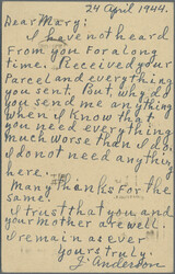 1944, card SYS 4 C./8 C. uprated 5 C./10 at the 9 C. card rate canc. ...