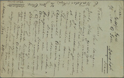 1899, Uruguay postal card 3c. violet on greenish commercially used ...