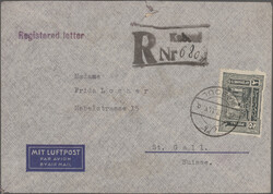 1916-39 Ten covers used to India, Europe or inland, with Afghan/India ...