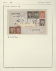 1895-1906 First issues: Collection of 15 stamps and one (part) cover, ...