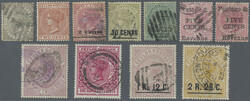 1857-1900 Early issues: Collection of 35 Queen victoria stamps, few ...