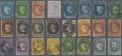 1857-1900 Early issues: Collection of 35 Queen victoria stamps, few ...
