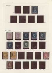 1854/1960 (ca.), used and mint collection on album pages, varied ...