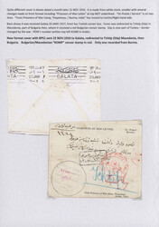 1916-19 P.O.W. Camp THAYETMYO: Five censored covers from Camp ...