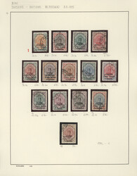 1868/1915, used and unused collection on album pages, sligthly varied ...
