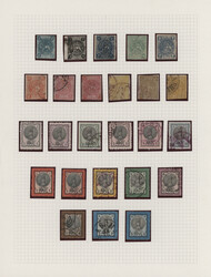 1875/1882, a decent used and mint collection of 48 stamps on album ...