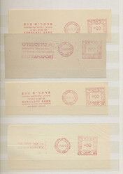 1928/1951, POSTAGE METER PROOFS Palestine+Israel, collection of 27 ...