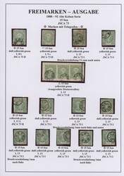 1876/1879, Old Koban specialized collection on 22 pages inc. unused ...