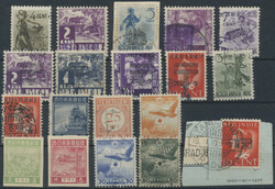 1942/44, Burma, DEI with Dai Nippon ovpts. ec. mint and used on six ...