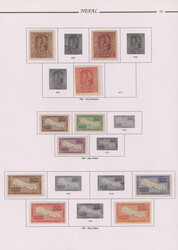 1949-1999 Part collection of mint stamps on pages, with 1949 1r., ...