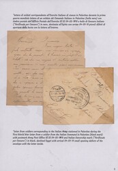 1918 Palestine: Collection of 11 covers from Italian soldiers who ...