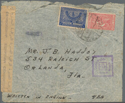 1932/1987, lot of 13 entires (commercial and philatelic), plus four ...