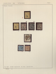1870/1970 (ca.), used and unused collection on album pages, ...