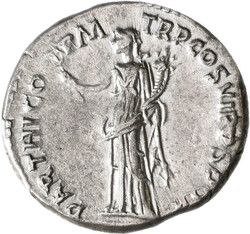 AR-Denar, Rom, IMP CAES NER TRAIAN OPTIM AVG GERM DAC // PARTHICO P M ...