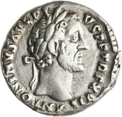 AR-Denar; ANTONINVS AVG PIVS P P TR P XVII // COS IIII, Kampmann 35 ...