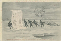 1901/1904, British National Antarctic Expedition, official ppc "VIVE, ...