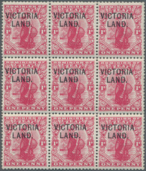 1910/1913, British Antarctic Expedition, Victorialand 1d. carmine, ...