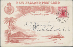 1907/1909, British Antarctic Expedition, NZ Pictorial card "Lake ...