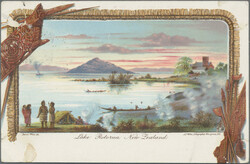 1907/1909, British Antarctic Expedition, NZ Pictorial card "Lake ...