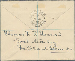 1933, South Georgia, Falklands Centenary ½d.-3d., five values on ...
