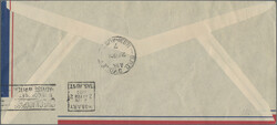 1948, TAAF, Airmail 100fr. "Icarus" on registered airmail expedition ...
